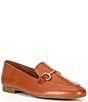 Color:Cognac - Image 1 - Daphne Bit Detail Leather Loafers
