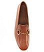 Color:Cognac - Image 5 - Daphne Bit Detail Leather Loafers