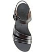 Color:Black Softnappa - Image 5 - Teegan Leather Double Banded Platform Sandals