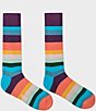 Color:Multi - Image 2 - Artist Stripe Crew Socks