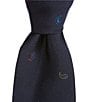 Color:Blue - Image 1 - Paisley 3.14#double; Woven Silk Tie