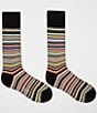 Color:Multi - Image 1 - Signature Stripe Crew Socks