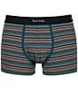 Color:Green - Image 1 - Striped 2.75#double; Inseam Trunks