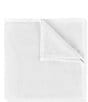 Color:White - Image 1 - All Season Cotton Plush Solid Baby Crib Blanket