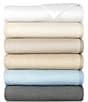 Color:Flint - Image 2 - All Season Cotton Plush Solid Bed Blanket