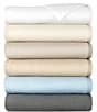 Peacock Alley All Season Cotton Plush Solid Bed Blanket, Color:Natural - Image 2