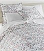 Color:Fog - Image 2 - Chloe Wildflower Printed Percale Duvet Cover