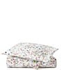 Color:White - Image 1 - Chloe Wildflower Printed Percale Duvet Cover