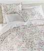 Color:White - Image 2 - Chloe Wildflower Printed Percale Duvet Cover