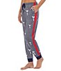 Color:Grey Heather Print - Image 3 - Brushed French Terry Knit Snoopy Print Coordinating Sleep Joggers