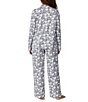 Peanuts Grey Snoopy Print Notch Collar Long Sleeve Knit Pajama Set - Image 2