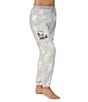 Peanuts Snoopy Chenille Jacquard Drawstring Tie Coordinating Sleep Pant, Color:Grey Print - Image 3