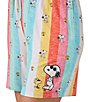 Peanuts Snoopy Stripe Print Jersey Knit Coordinating Sleep Boxers - Image 4