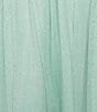 Pear Culture Glitter Mesh Spaghetti Strap Surplus Inset Dress, Color:Sage - Image 4