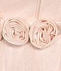 Color:Blush - Image 4 - Plus Sweetheart Neck Rose Waist Corkscrew Tulle Long Dress