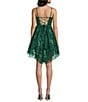 Pear Culture Sequin-Embellished Embroidered Mesh Dress - Image 2