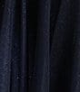 Pear Culture Strapless Lace-Up Back Asymmetrical Mesh Dress, Color:Navy - Image 5