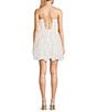 Pear Culture Sweetheart Corset Mesh Corkscrew Short Dress, Color:Off White - Image 2