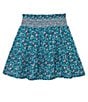 Color:Print - Image 1 - Little Girls 2T-10 Floral Smocked Pixie Skirt