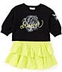 Color:Black - Image 1 - Little Girls 2T-8 Dreamer Skirt Set