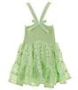 Color:Light Green - Image 2 - Little/Big Girls 2T-10 Allover Lace Dress