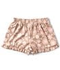 Peek Little/Big Girls 2T-10 Flower Printed Shorts, Color:Natural - Image 2