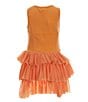 Color:Pale Orange - Image 2 - Little/Big Girls 2T-10 Sleeveless Ballerina Dress