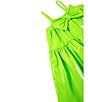 Color:Lime - Image 3 - Little/Big Girls 2T-10 Sleeveless Faux Leather Shift Dress