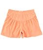 Color:Pale Orange - Image 1 - Little/Big Girls 2T-10 Solid Pleated Shorts