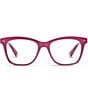 Color:Berry - Image 2 - Women's Poppy 50mm Cat Eye Blue Light Reader Glasses