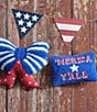 Peking Handicraft Americana Collection 'Merica Y'all Wool Hook Mini Pillow - Image 3