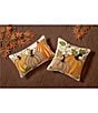 Peking Handicraft Harvest Pumpkin Duo Embroidered Square Pillow - Image 2