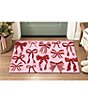 Peking Handicraft Holiday Bows Hooked Rug - Image 2