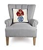 Peking Handicraft Holiday Chinoiserie Amaryllis Hooked Wool Square Pillow, Color:Multi - Image 2
