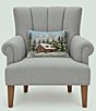Peking Handicraft Holiday Collection Cabin Wool Hook Pillow - Image 3