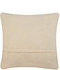 Peking Handicraft Holiday Collection Feather Wreath Wool Hook Pillow - Image 2