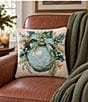 Peking Handicraft Holiday Collection Ornament Bow Wool Hook Pillow - Image 3