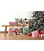 Peking Handicraft Holiday Collection Santa with Candy Cane Wool Hook Pillow - Image 3