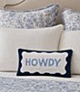 Peking Handicraft Howdy Wool Hook Throw Lumbar Pillow - Image 3