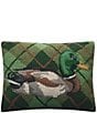 Peking Handicraft Mallard Plaid Wool Hook Throw Pillow - Image 1