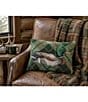 Peking Handicraft Mallard Plaid Wool Hook Throw Pillow - Image 3
