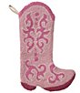 Peking Handicraft Cowboy Boot Hooked Wool Holiday Stocking - Image 2