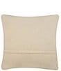 Peking Handicraft Rhapsody In Blue Floral Wool Hook Throw Square Pillow - Image 2