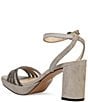 Color:Pewter - Image 3 - Aliana Rhinestone and Shimmer Suede Dress Sandals