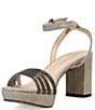 Color:Pewter - Image 4 - Aliana Rhinestone and Shimmer Suede Dress Sandals