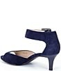 Color:Midnight - Image 3 - Berlin Suede Ankle Strap Peep Toe Dress Sandals