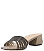 Color:Pewter - Image 4 - Imery Rhinestone and Shimmer Suede Dress Slides