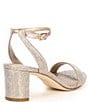 Color:Platinum Gold - Image 2 - Moira 2 Metallic Textile Ankle Strap Dress Sandals