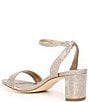 Color:Platinum Gold - Image 3 - Moira 2 Metallic Textile Ankle Strap Dress Sandals