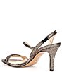 Color:Platinum Gold - Image 3 - Rooni Metallic Leather Strappy Dress Sandals